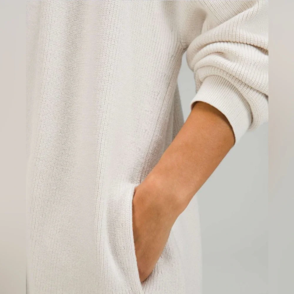 Lululemon Merino Wool-Blend Ribbed Long Wrap Sweater
White Opal Size 2 - Picture 3 of 7